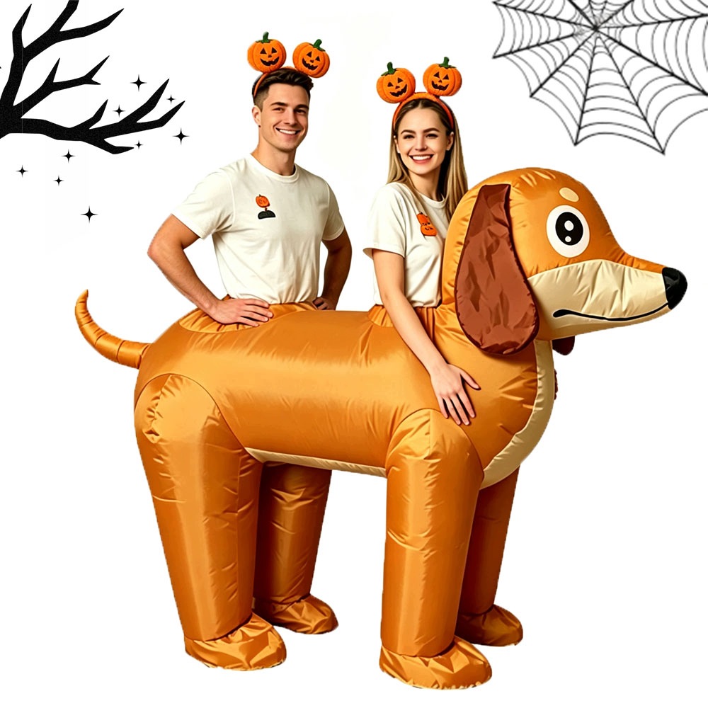 nafukovací halloweenský kostým pro dva, gadget na párty, atrakce