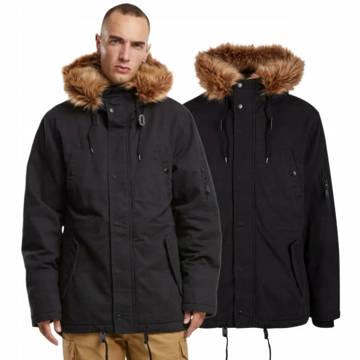 Zimní bunda Brandit Fishtail Parka černá XXL