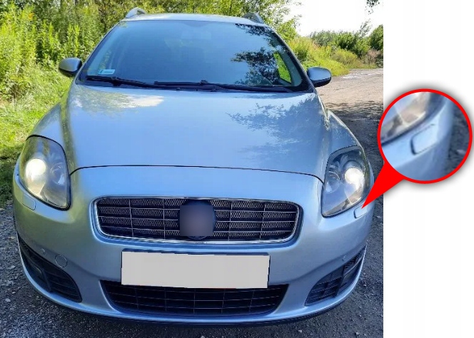 ZASLEPKA SPRYSKIWACZA LAMPY DO FIAT CROMA LIFT 07- Numer katalogowy części LEWA ZASLEPKA POKRYWKA OSŁONA ZDERZAKA