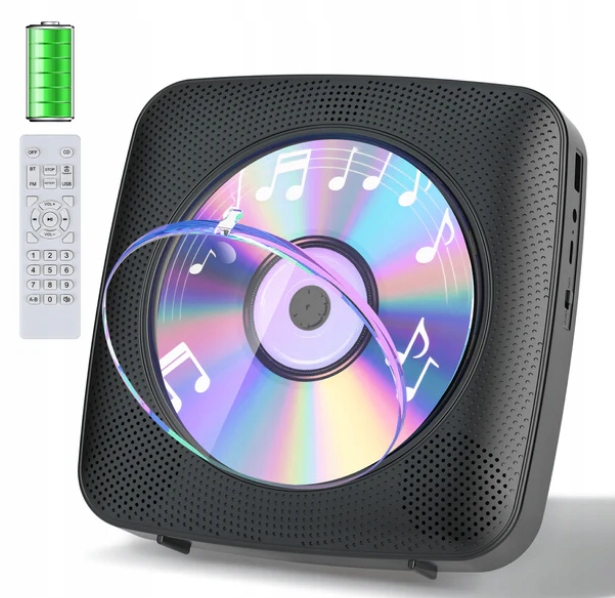 ODTWARZACZ PŁYT CD Y-01 PRZENOŚNY USB AUX CD PLAYER GŁOŚNIK
