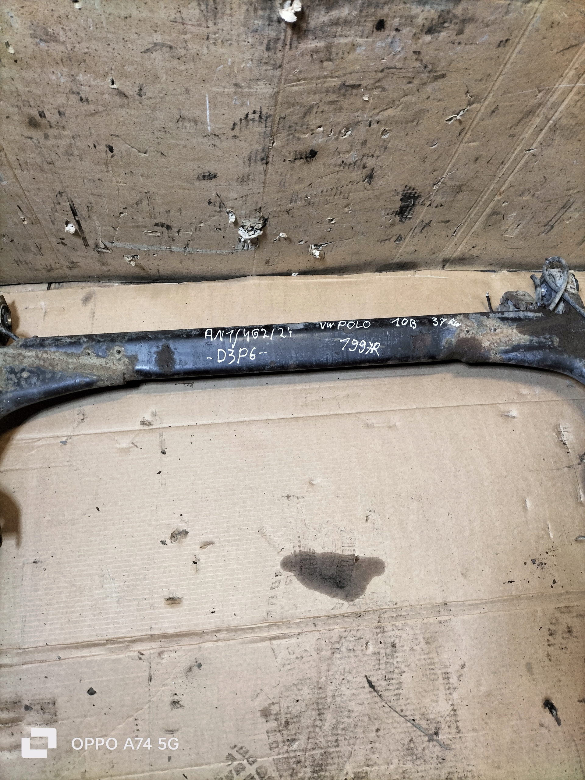 träger hinten Achsträgers heck 1.0 VW POLO 6N1 97r