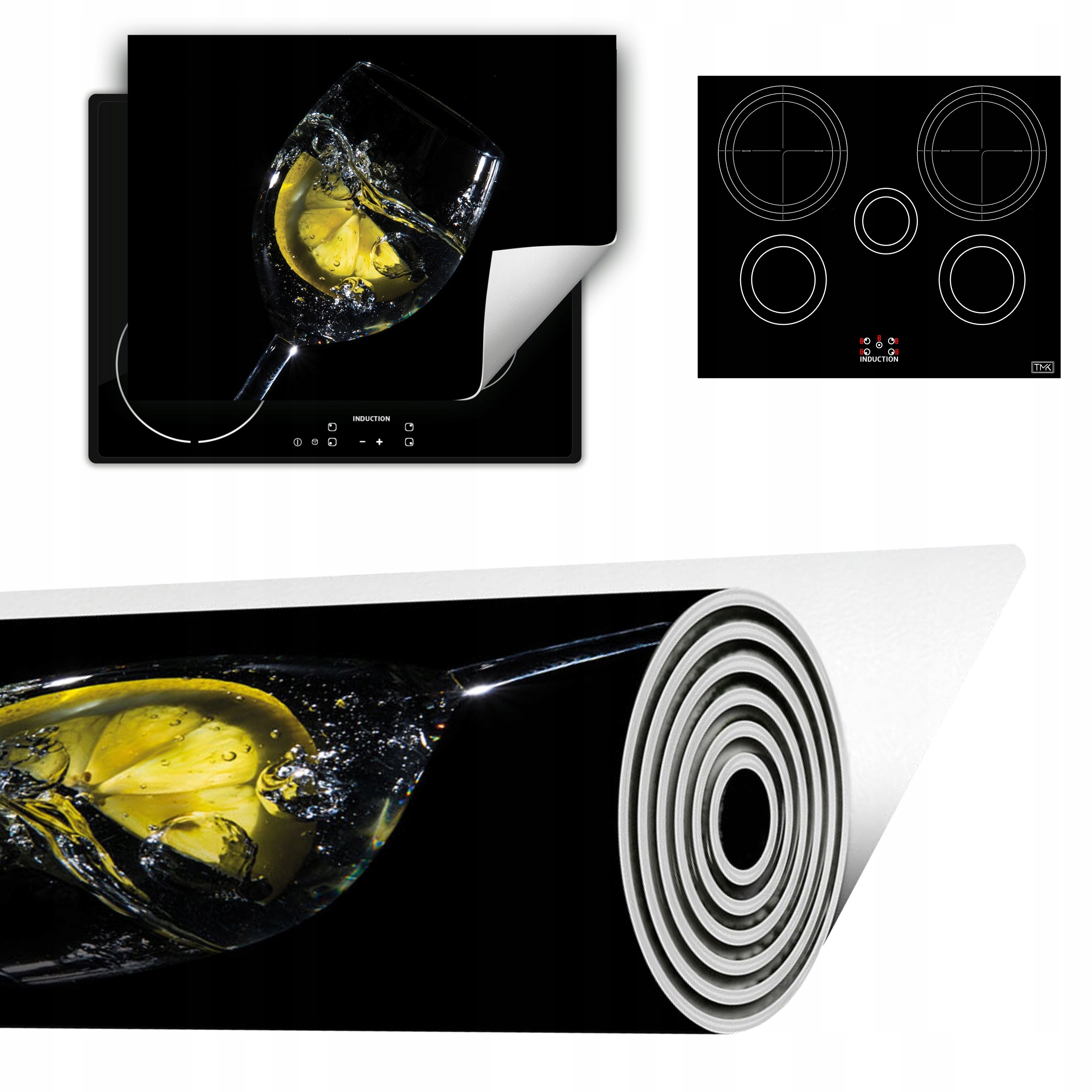 Vinylová Podložka Do Kuchyně Více Místa 70x52 černá Voda