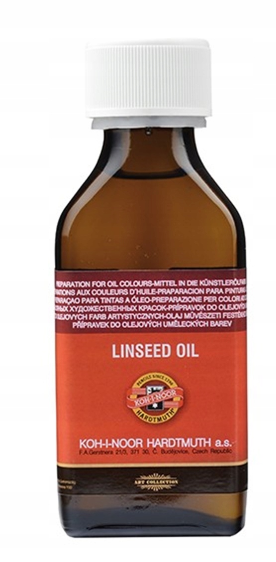 Olej lniany Koh-I-Noor100 ml do orozcieńczania farb olejnych