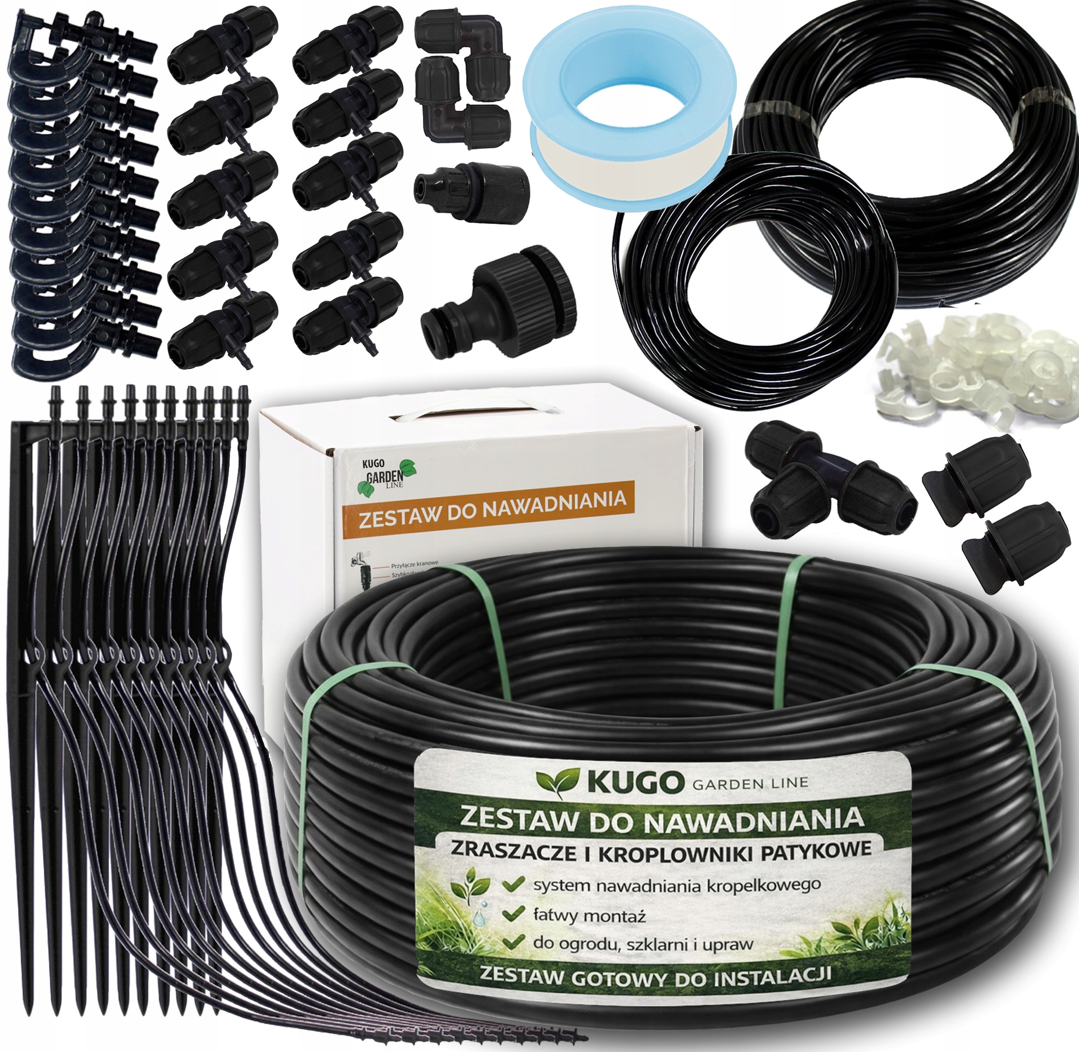 Systém Kapkové Závlahy Kapkové Zavlažovače Tyčové Kapátka 60 Prvků