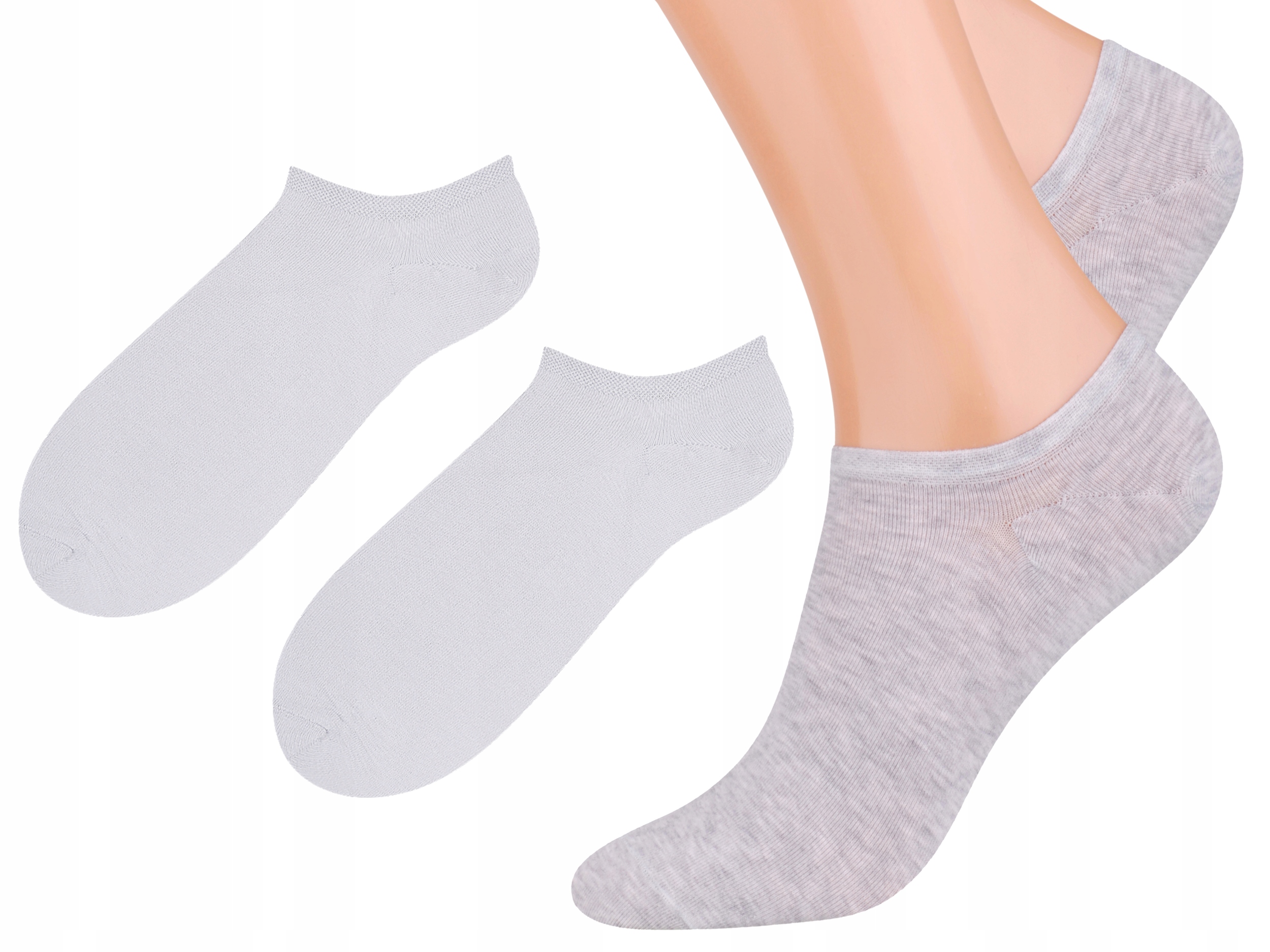 

Steven 007 Stopki Invisible Bawełna Szary 44-46