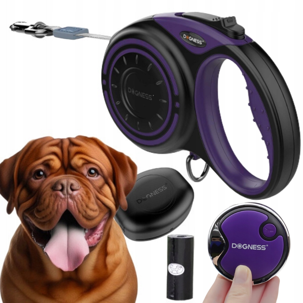 Levně Vodítko Pro Psa automatická Páska příslušenství Dogness 5 m do 50 kg vel. XL