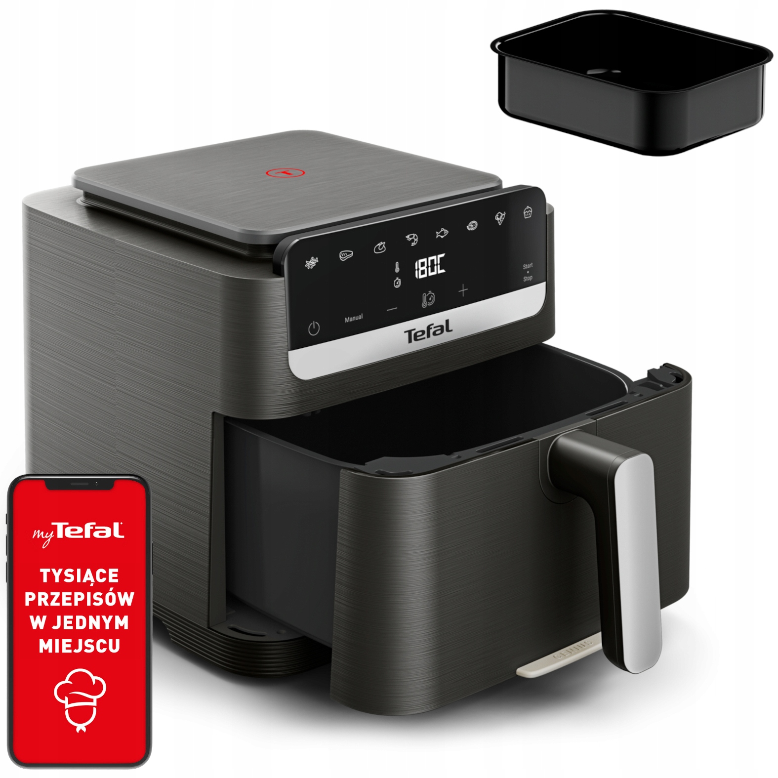 Frytkownica beztłuszczowa Tefal Easy Fry EY866HE1 7,5l 2020W Air Fryer