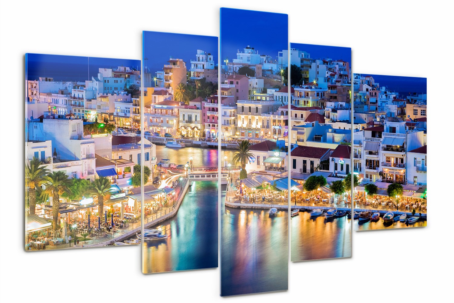 

Obrazek szklany tryptyk do sypialni Kreta Grecja