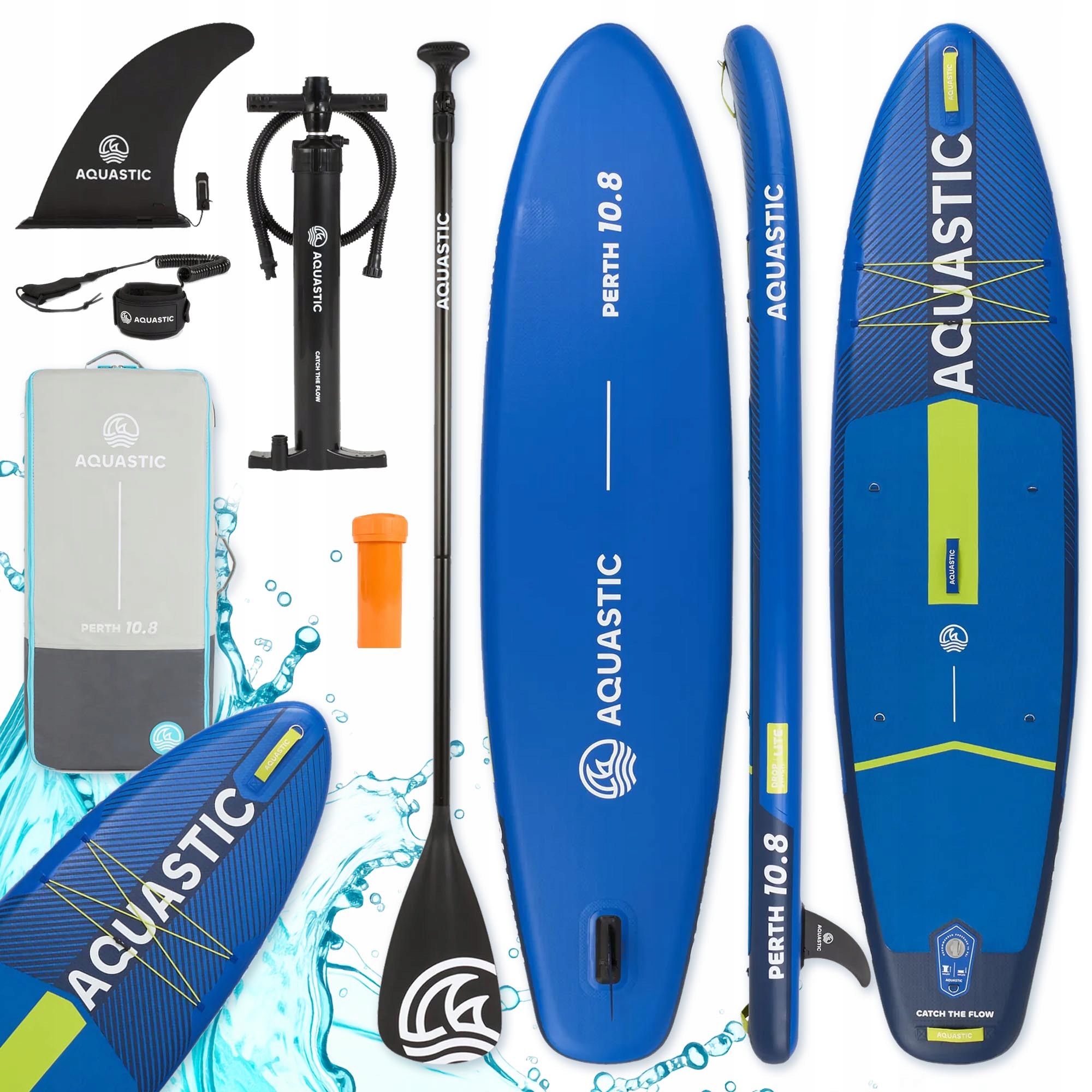 Plavecká deska Sup Aquastic perth 325 cm sada Pádlo Pumpa Batoh