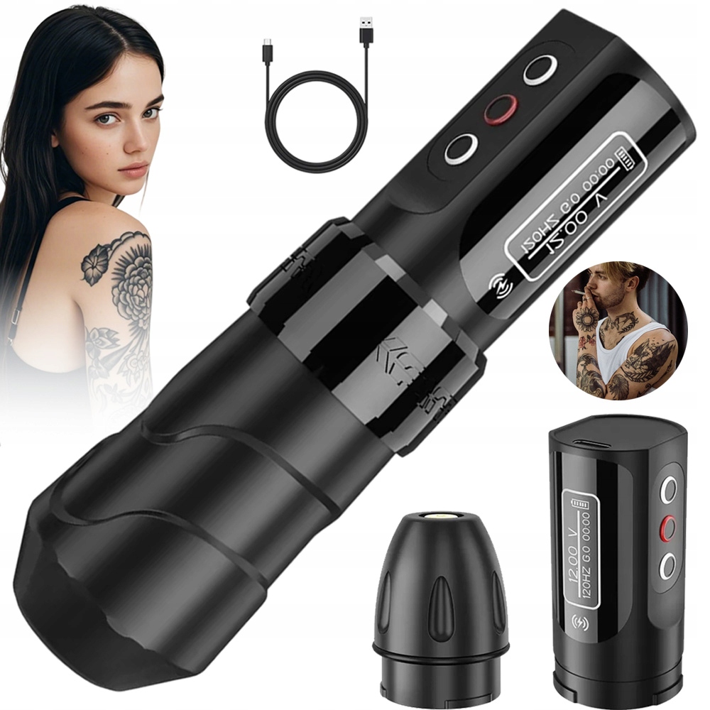 Set Na Tetování Pen Rotační Bezdrátový na tetování