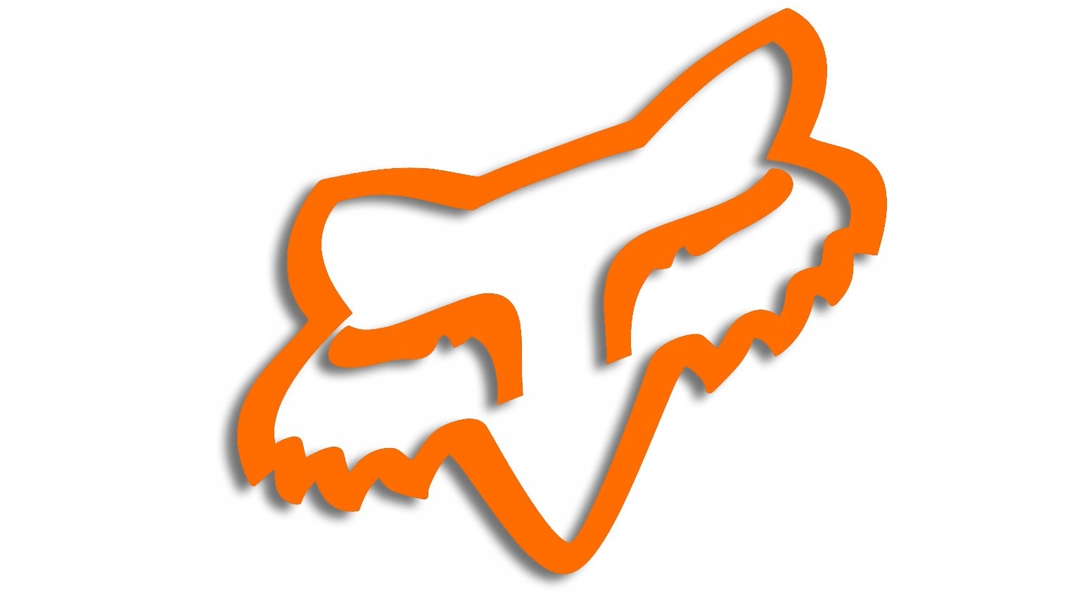 

Wycinana naklejka Fox Racing pomarańczowa