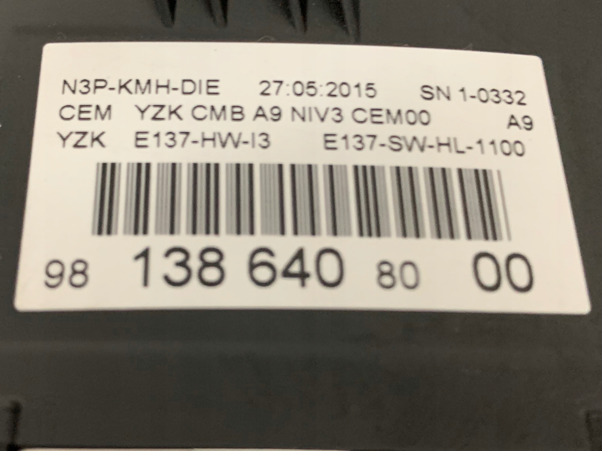 dials predkosciomierz 77.041 Peugeot 208 1.6 HDI