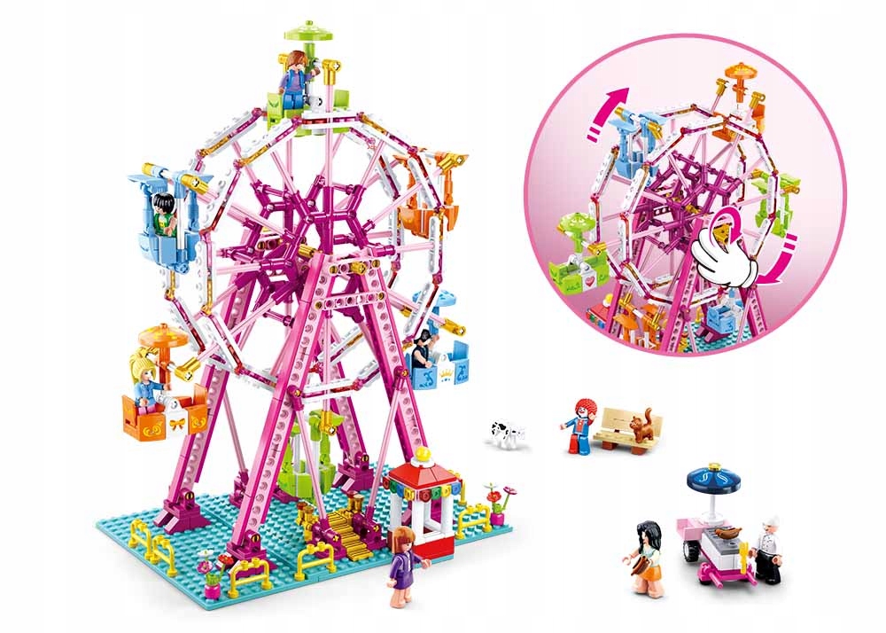 

Klocki Sluban Karuzela Diabelski Młyn Lunapark