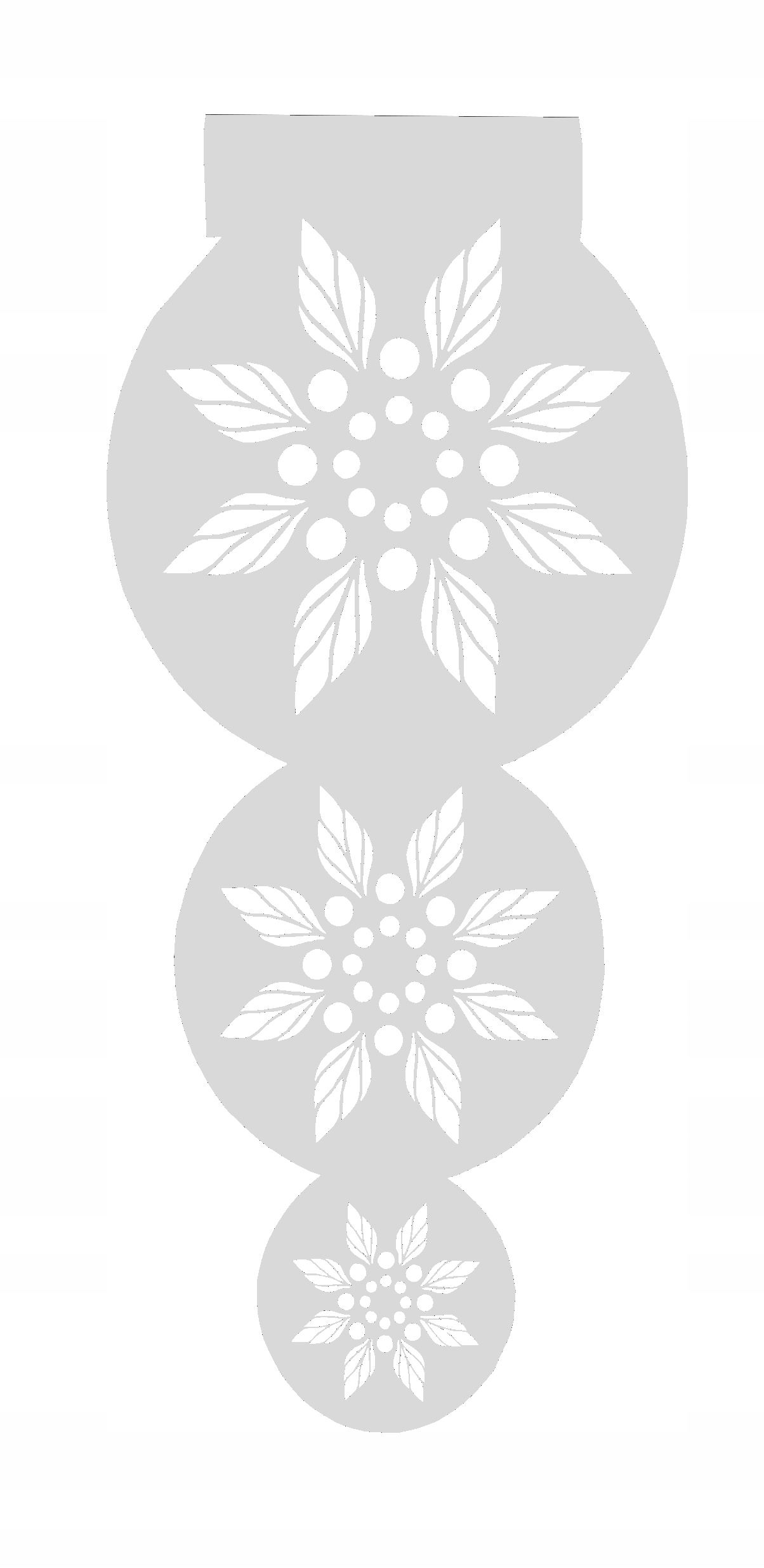 Firana nowoczesna OKNO BALKON salon MANDALA szara Marka inna