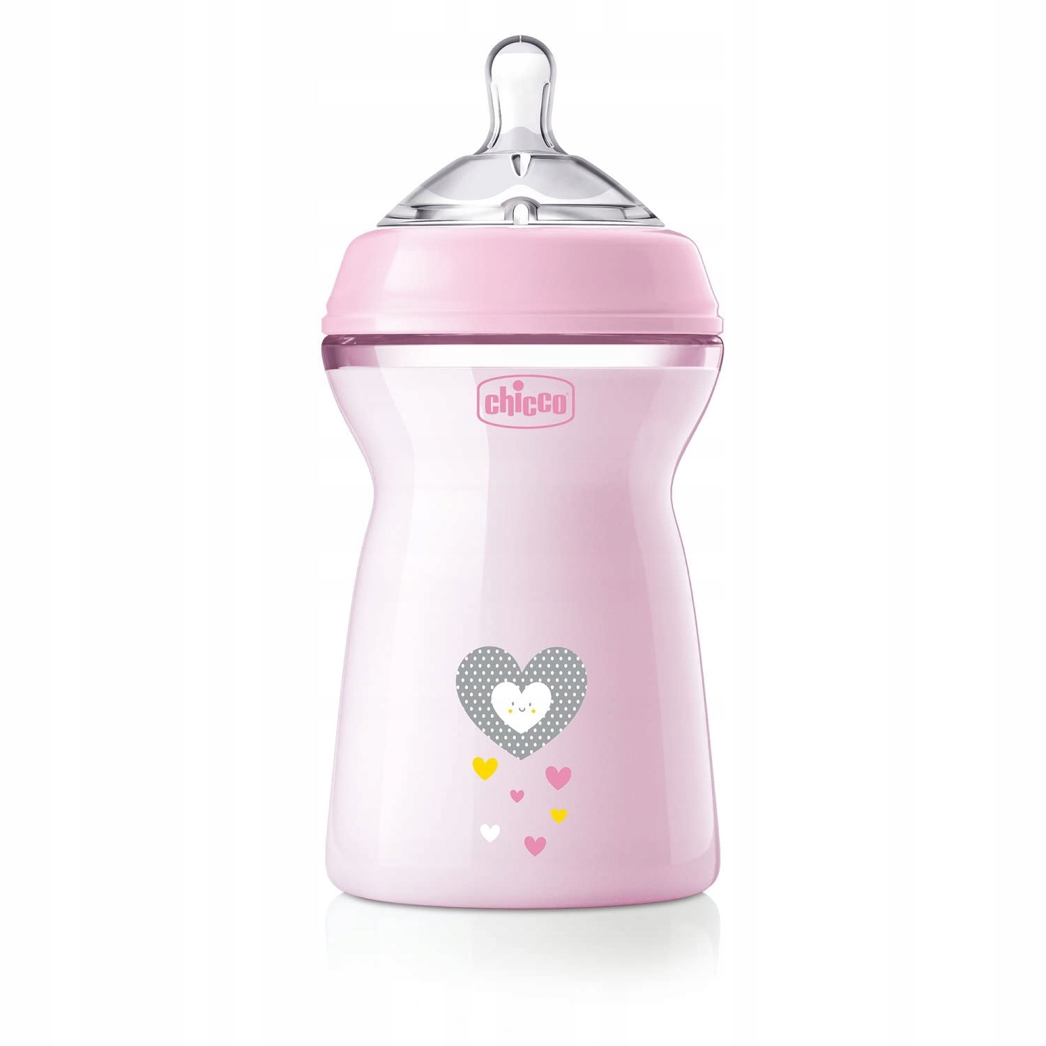 CHICCO Butelka Antykolkowa Dla Niemowląt 6+ Miesięcy 330 ml Różowa — miniatura 2