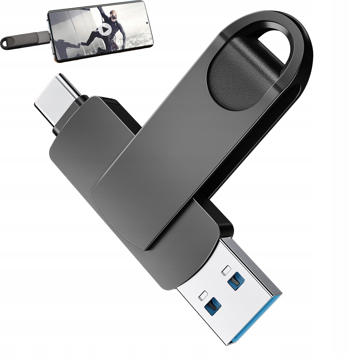 Pendrive 512 Gb 3.1 Usb-c Typ C szybka pamięć Usb 120MB/s Dual