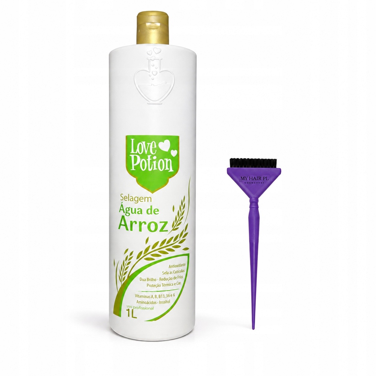 Keratin Pro Narovnání Vlasů Love Potion Agua De Arroz 1 L Keratin Botoks