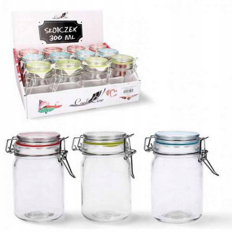 

Słoik 0,3l z klipsem