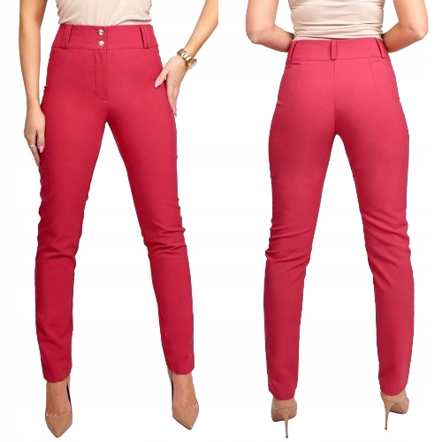 Anet dámské elegantní kalhoty jednoduché fuchsiové, velikost M