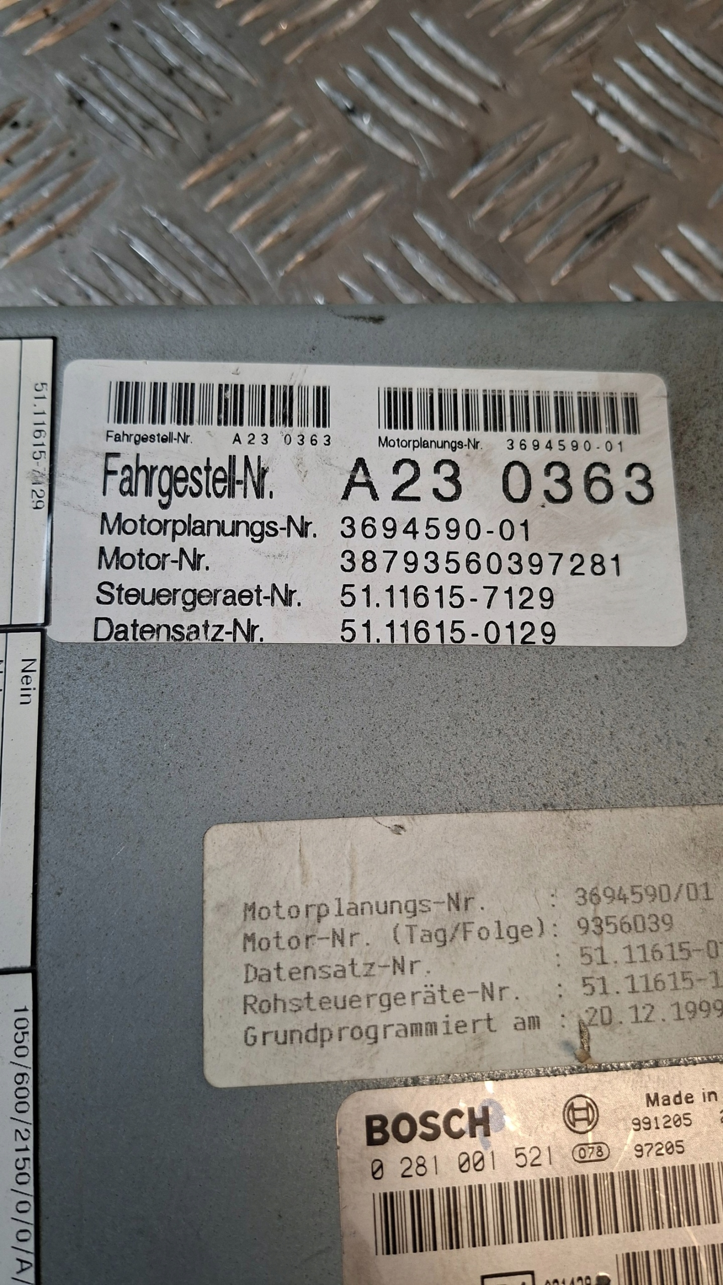 Centralina Motore MAN 0281001521