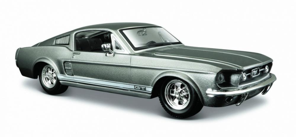 Model Kompozitní Ford Mustang Gt 1967 1/24 Šedý