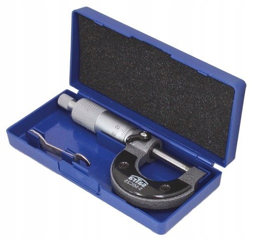 MIKROMETR MONIUSZOWY ZEWNĘTRZNY 0-25 MM SATRA S-MIC25