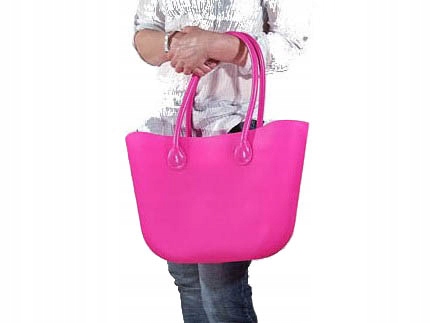 

O Torba Gumowa Hobo Torebka Jelly Shopper Bag Tgg