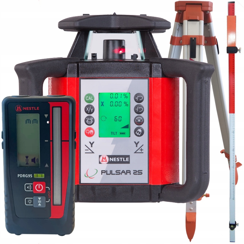 Niwelator Laserowy Nestle Pulsar 2S Statyw 1009105 Łata Laserowa 2.4m