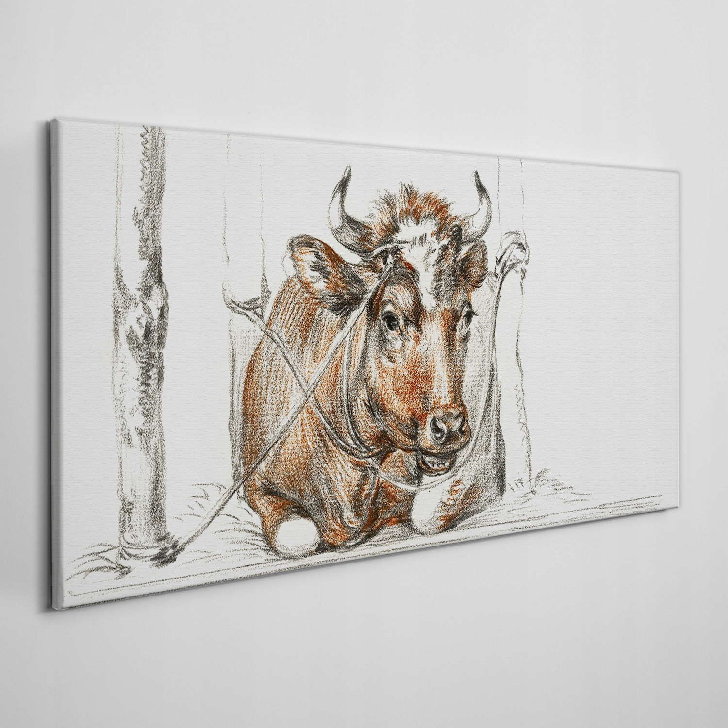 

Ścienny fotoobraz na płótnie Drzewa krowa 120x60