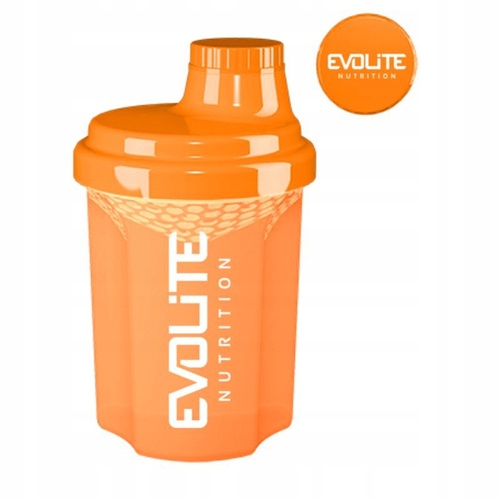 Evolite Shaker 300ml Pomarańczowy Szejker do mieszania odżywek z sitkiem