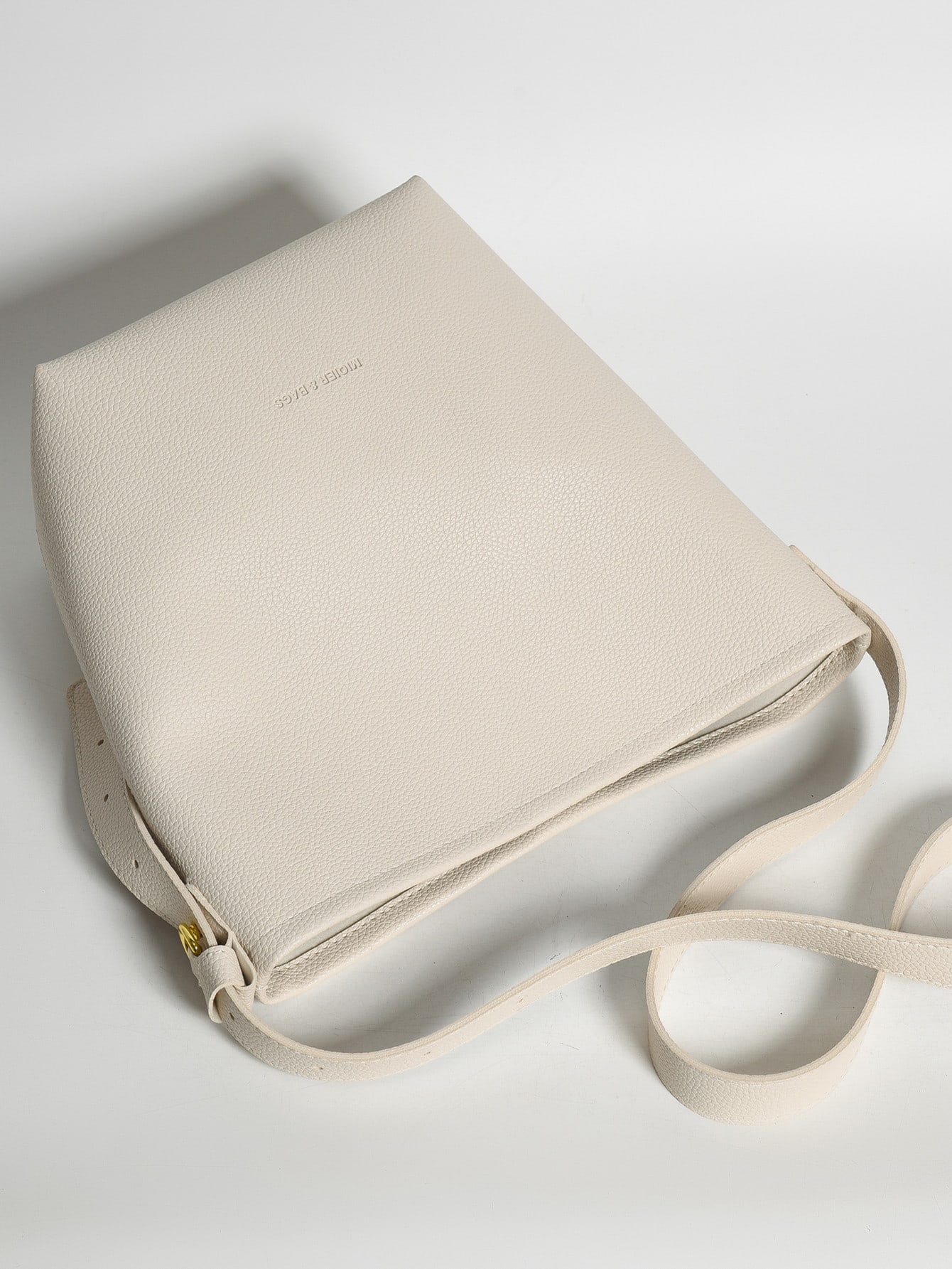 SHEIN BIAŁA MODNA TORBA NA RAMIĘ Z KOSMETYCZKĄ 034 Marka Shein