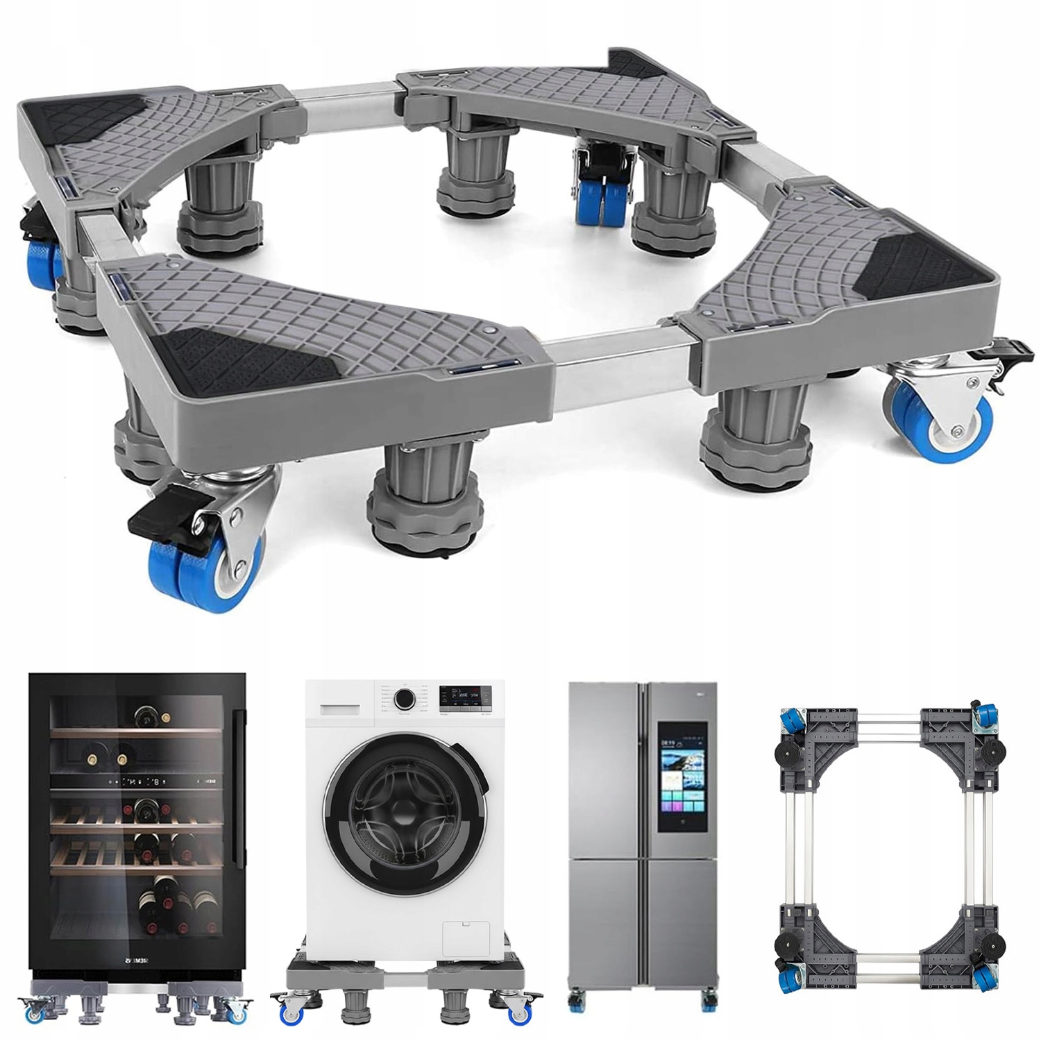 Mobilna Podstawa Pod Pralkę, Lodówkę Ruchoma Na Kółkach Mobilna Z 4 Kołkami