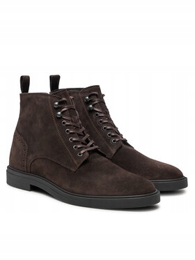 boss Trzewiki Męskie HUGO BOSS-50523022 CALEV_HALB_BRSD 10262618 01 201 brą Oryginalne opakowanie producenta pudełko