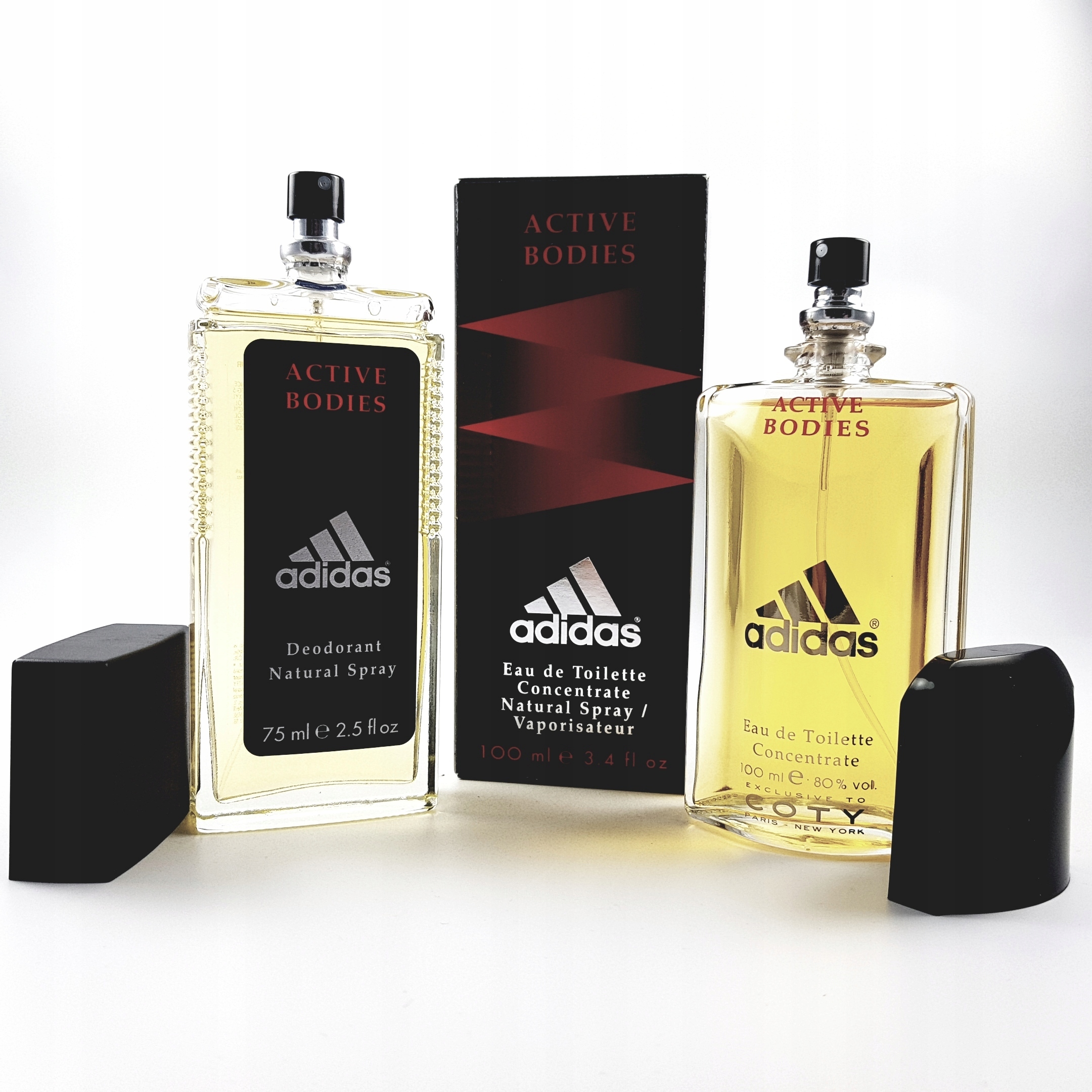 Adidas Active Bodies 100 ml toaletní voda muž Edt Deo 75 ml