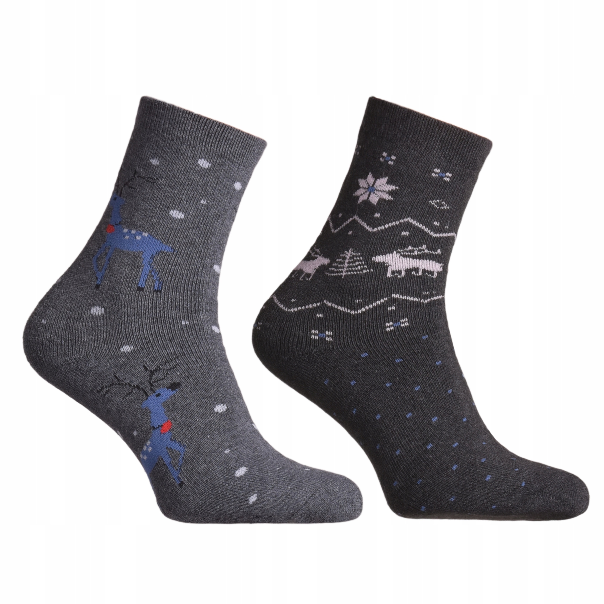 

2 pak skarpety damskie frota ciepłe wzór1 35/38