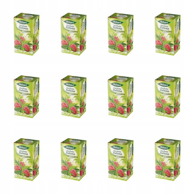 Herbapol Čaj s malinou (20 sáčků x 1,7 g) 34 g X12