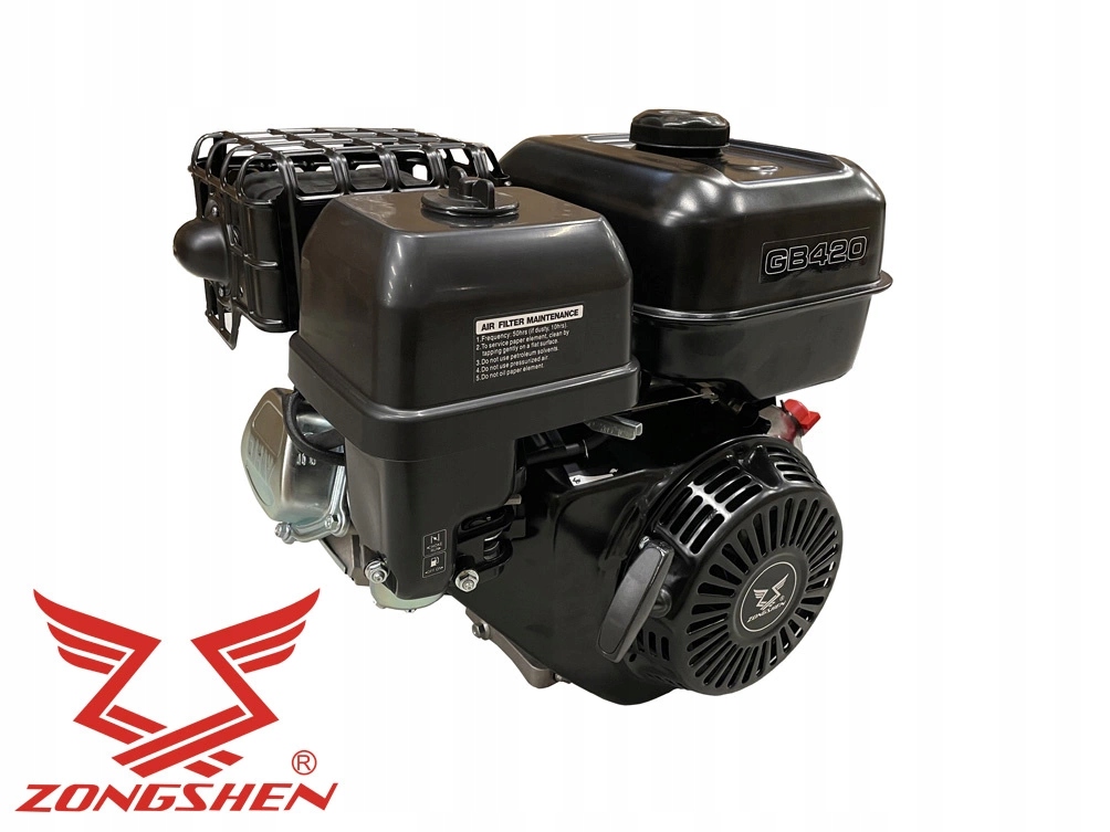 Motor Zongshen GB420 horizontální hřídel 420 ccm hřídel 25 x 60 mm 12.5 koní