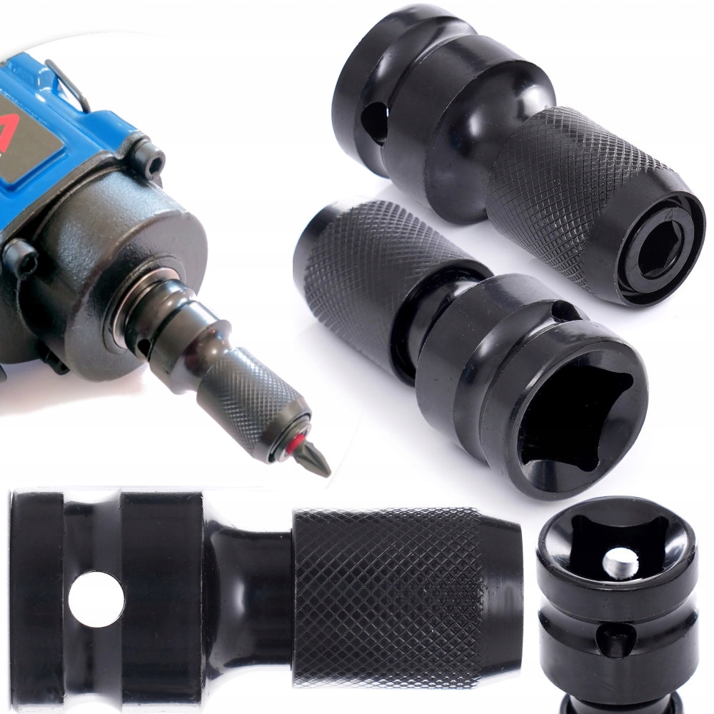 

Adapter przejściówka 1/2" kwadrat na 1/4 Hex