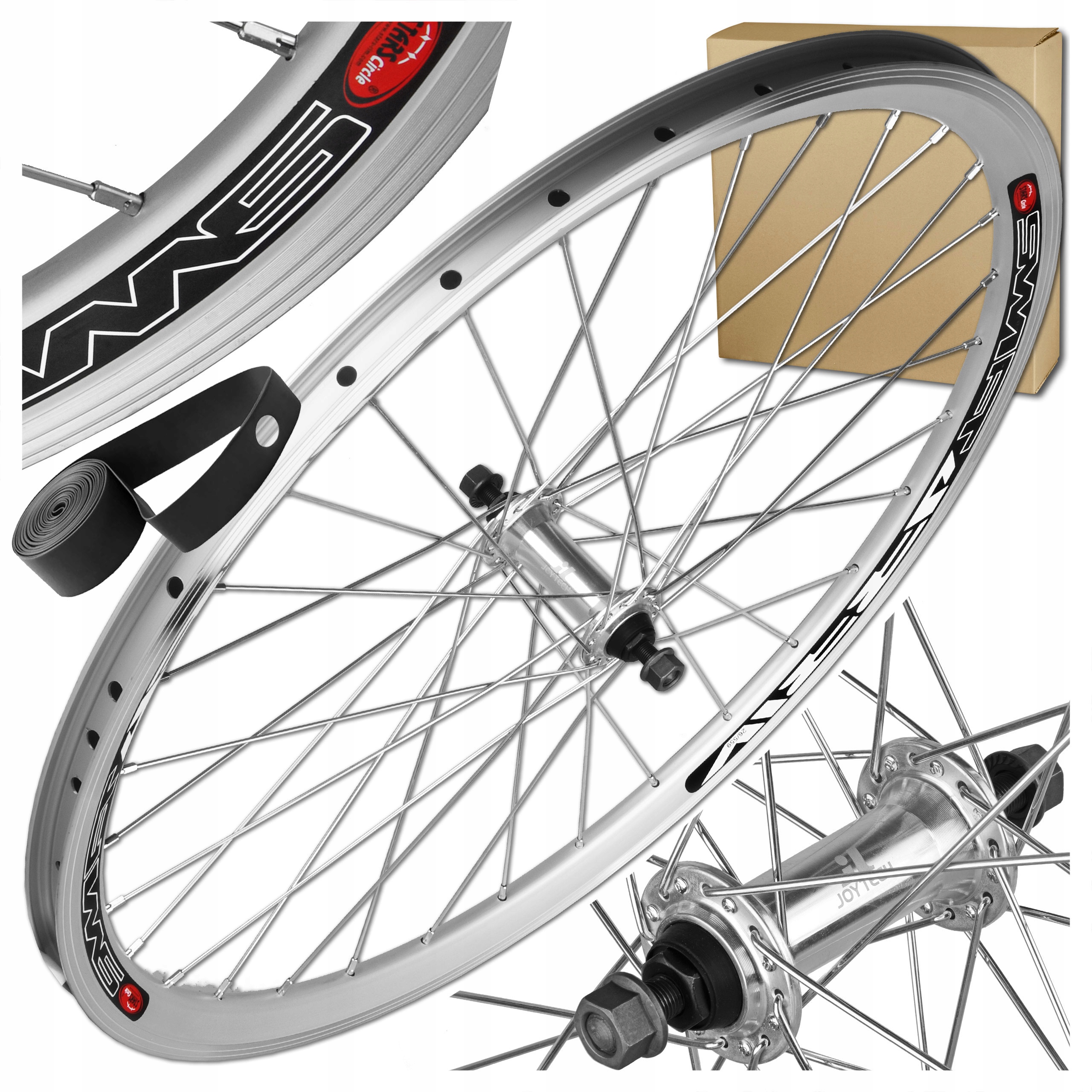 Přední Kolo Na Kolo Stars 26'' 559x19 Joytech V-brake Kuželové Stříbrné