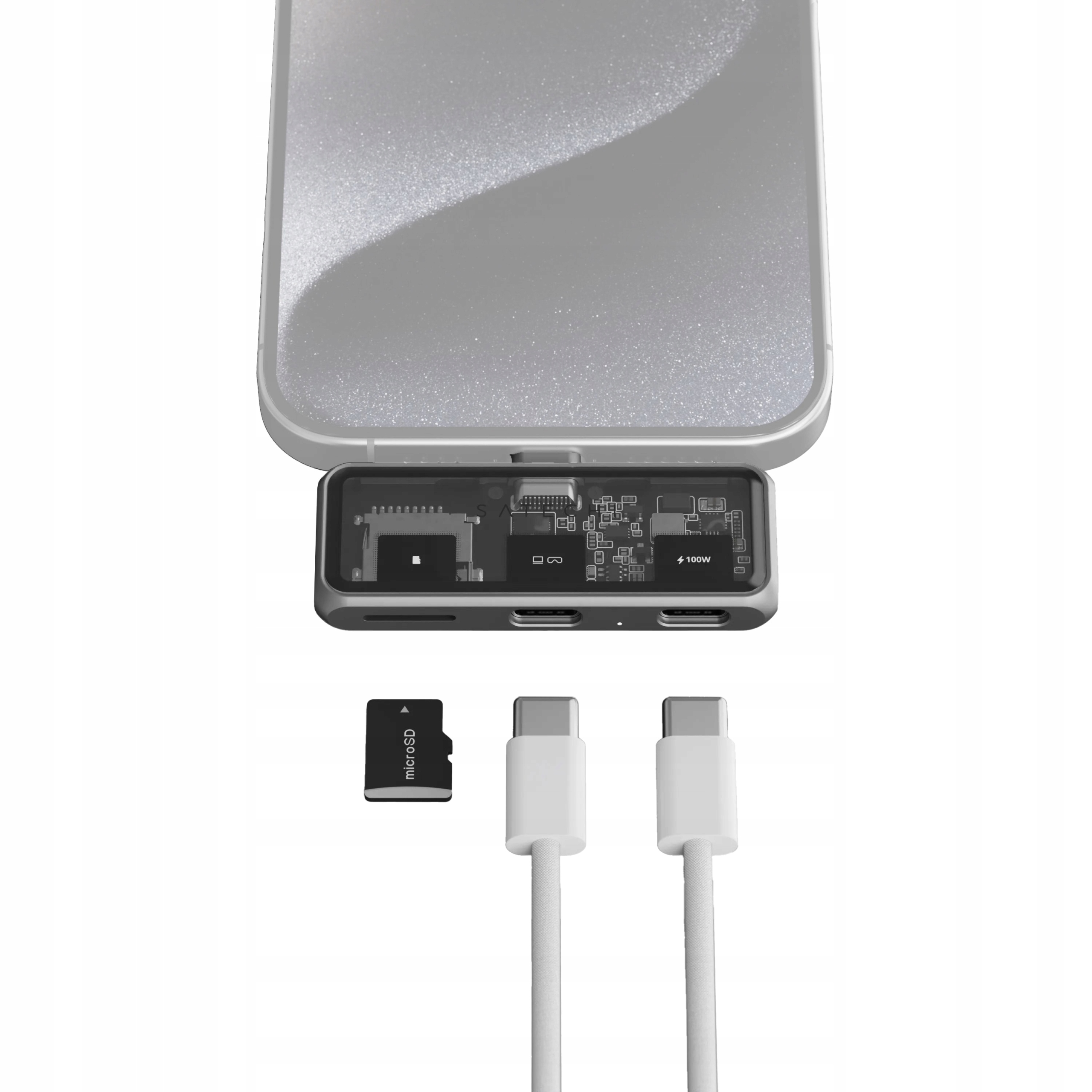 Adaptér, adaptér Usb-c pro telefon, konzoli, brýle Xr/ar, Satechi