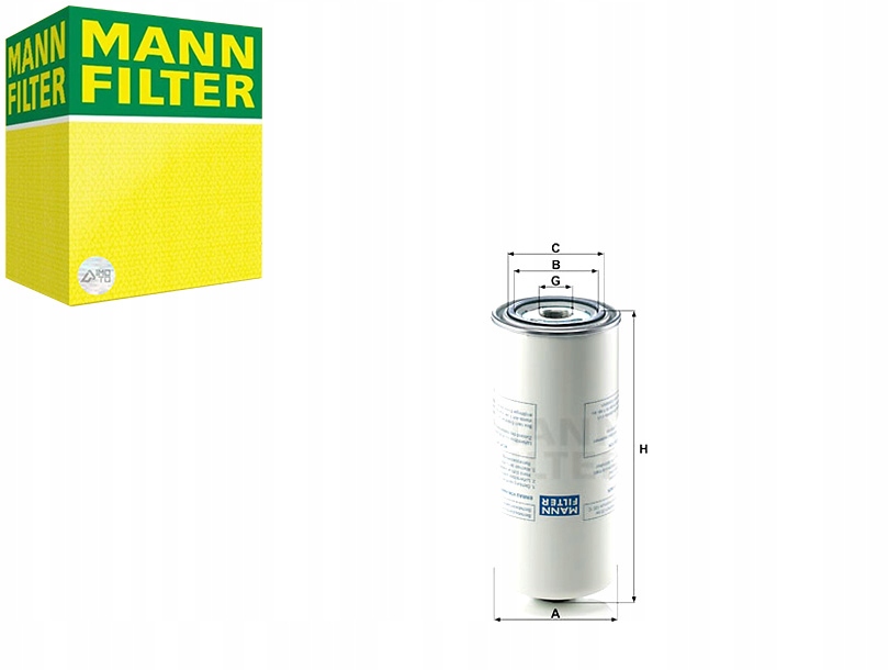 MANN-FILTER FILTR PRZEMYSŁOWY MANN LB962 2