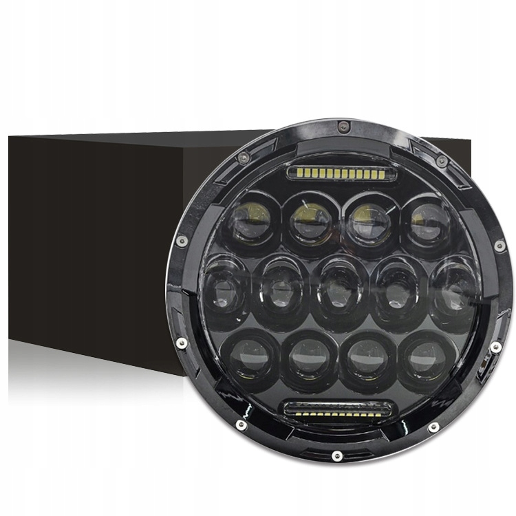 ZESTAW REFLEKTOR LAMPA PRZÓD MOTOCYKLOWA LED 7IN