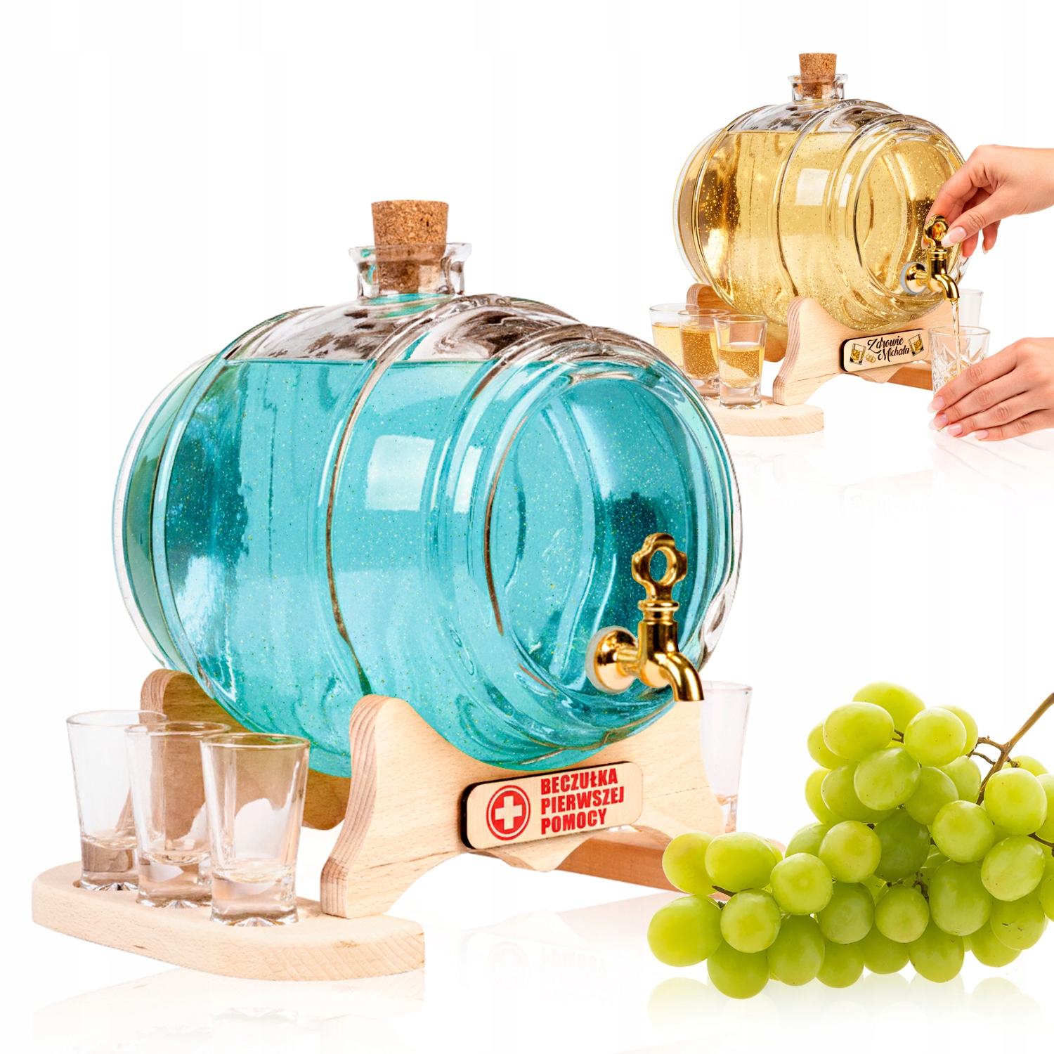 Sud s kohoutkem 4L Skleničky Tabulka Na Bimber Whisky Jako Dárek