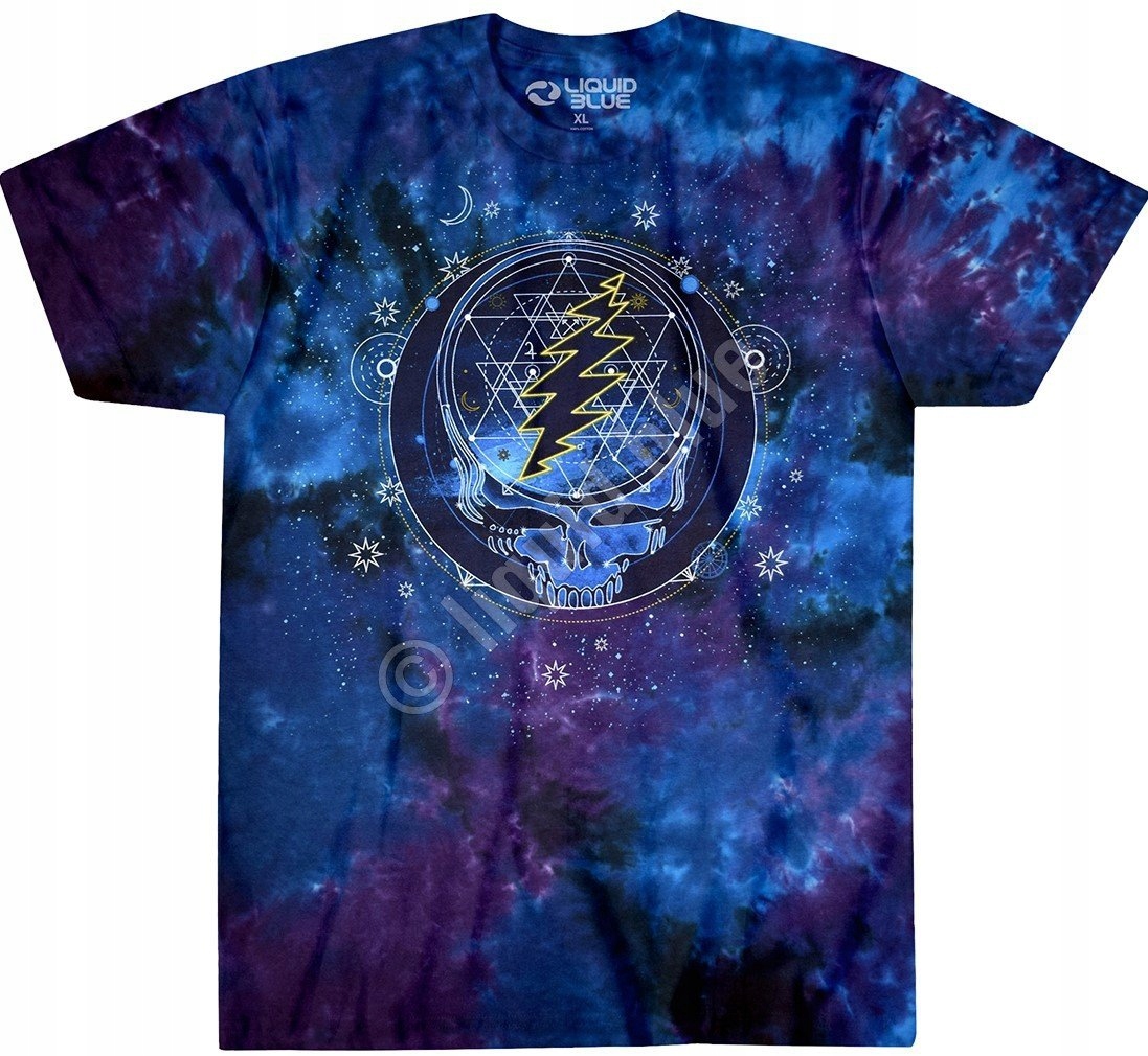 Gratefull Dead Mystical Stealie Liquid Blue S