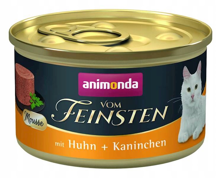 5X Animonda Vom Feinsten Pěna kuřecí krolík mokré krmivo pro kočky 85 g