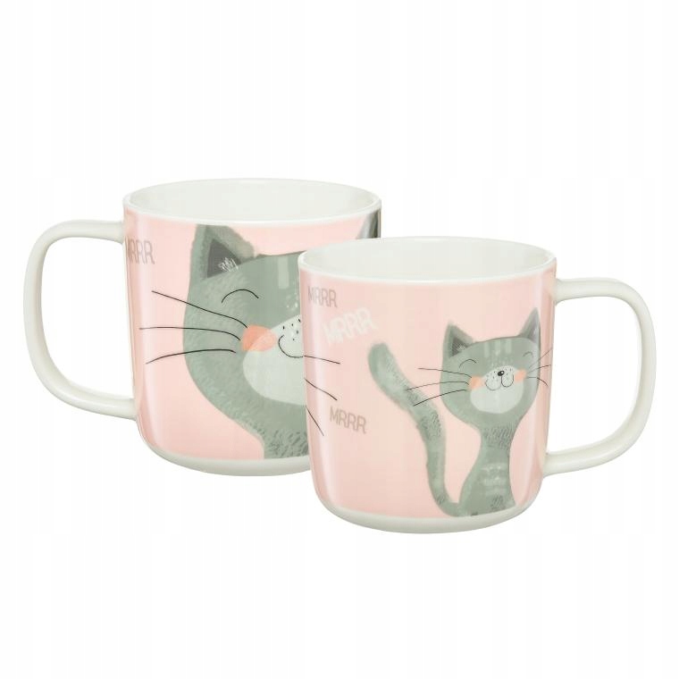 

Kubek Porcelanowy 370ML Pets Kot Szary Ambition