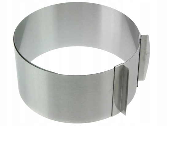 OPASKA RANT OBRĘCZ TORTU TORTOWNICA FORMA REGULOWANA PODZIAŁKA 16-30 H8cm Marka Brunbeste