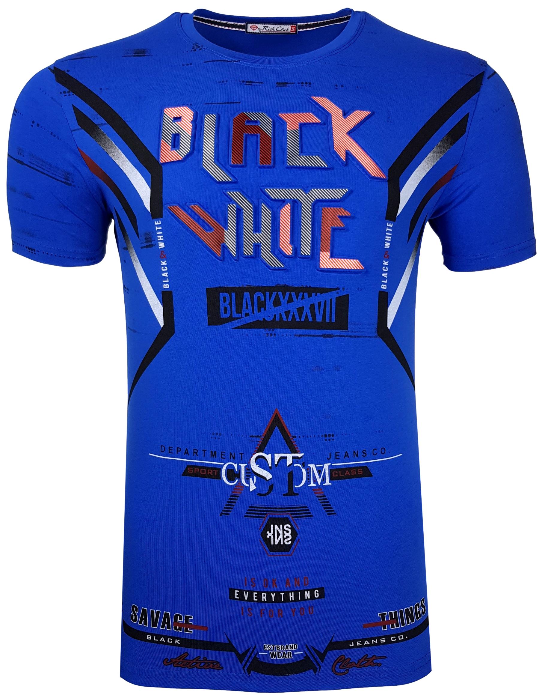 

Koszulka Męska T-shirt 3D _ Niebieski T910 _ r. L