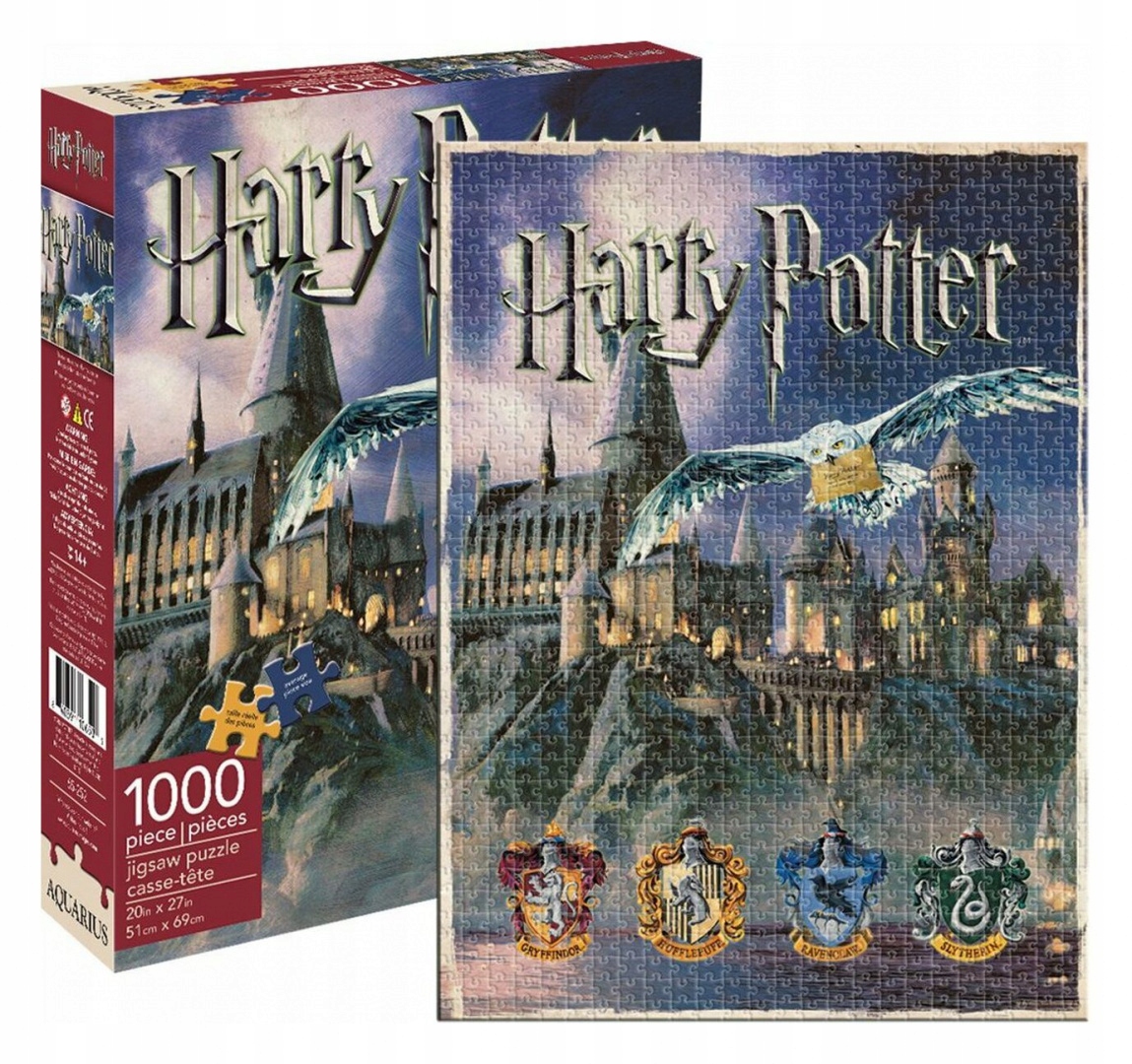 

Puzzle Harry Potter Hogwart Hedwiga Herby 4 Domy