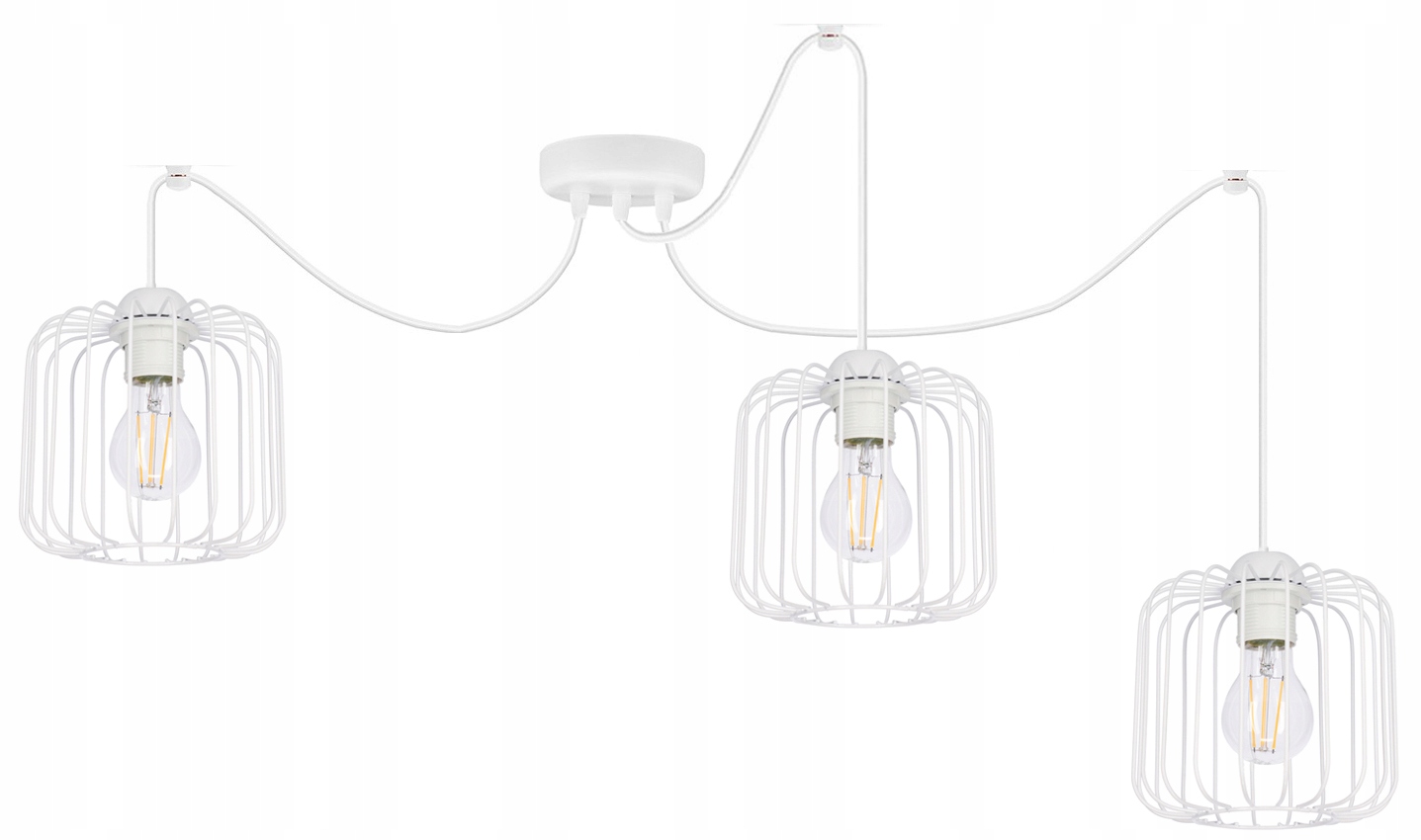 Závěsná Stropní Drátěná Lampa Pavouk Nad Ledový Stůl